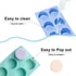 La chat 4 PCS Candy Molds, Silicone Oreo Cookie Chocolate molds for Candy, Cookies, Oreos, mini Soap, Cupcake, Pudding, Jello, Muffin, Non-Stick C...