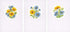 Vervaco Counted Cross Stitch Greeting Card Kit Blue and Yellow Flowers (Set of 3) 6" x 4.2"...