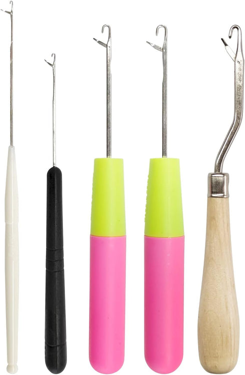 5PCS Latch Hook, Different Sizes Small Crochet Hooks Needle for Hair......