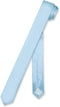 Biagio 100% SILK Narrow NeckTie EXTRA Skinny BABY BLUE Color Men's 1.5" Neck Tie...