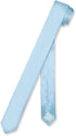 Biagio 100% SILK Narrow NeckTie EXTRA Skinny BABY BLUE Color Men's 1.5" Neck Tie...