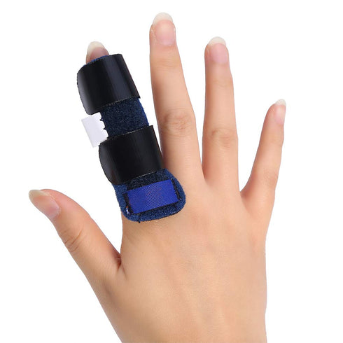 Finger Splint, Pain Relief Finger Splint Adjustable Finger Corrector Straightener Support for Straightening Mallet Finger Repairing Rupture of Ext...