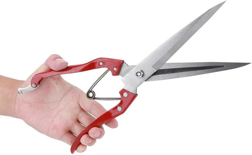 Sheep Shear, Sheep Scissor, Professional Stainless Steel Safety Sheep Wool Shear with Spring for Grooming Heavy Duty Coated Pet Grooming Scissor f...