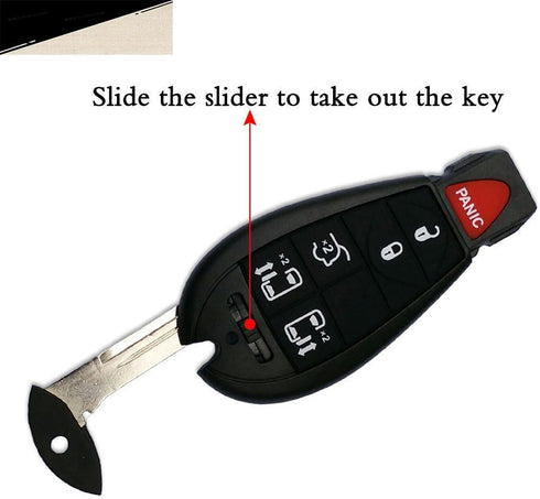 Key Fob P/N M3N5WY783X Car Key Replacement Fits for Grand Cherokee 2008-2013,for Dodge Ram 1500 2500 3500 2008-2010, for Chrysler Town & Country 2...
