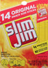 Slim Jim Smoked Meat Sticks, Original Flavor, 6g Protein Per Serving, Snack Size, Lunchbox Snack, 0.28 oz. (14 Count)...