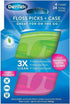 DenTek Floss Picks & Travel Case for On-The-Go, 4 Travel Cases with 6 Floss Picks Each, (Pack of 8)...