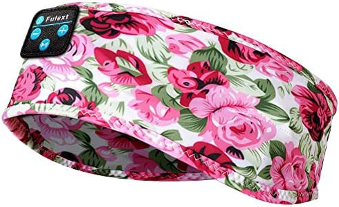 Sleeping Headphones Bluetooth Headband, Sleep Headphones Headband Soft Elastic Cozy Headband Headphones, Sleep Headband for Women Men Teenager Chr...