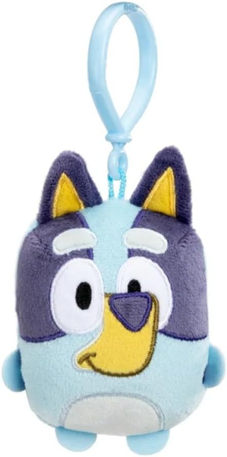 Bluey Mini Plush, 4.75 Inch Tall Plush Toys with Clip, Perfect to Clip Onto Bags and Backpacks, Ages 3...