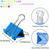 Small Binder Clips, 48 Pack, 3/4 Inch, Standard 19mm, Dark Colorful, Capacity 0.31 Inch, Small Binder Paper Clips, Fold Clamp, Small Size, Office ...
