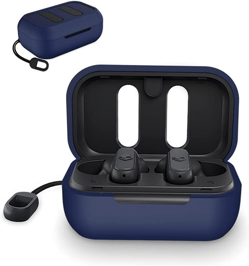 Silicone Case Replacement for Skullcandy Dime True Wireless Earbuds, Silicone Protective Skin Sleeve Accessory (Blue)...