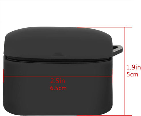 Geekria Silicone Case Cover Compatible with Jabra Elite Active 65t True Wireless Earbuds, Earphones Skin Cover, Protective Carrying Case with Keyc...