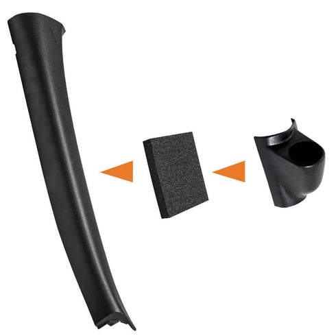 GlowShift Universal Black Single Pillar Gauge Pod - Fits Any Make/Model - ABS Plastic - Mounts (1) 2-1/16" (52mm) Gauge to Vehicle's A-Pillar...