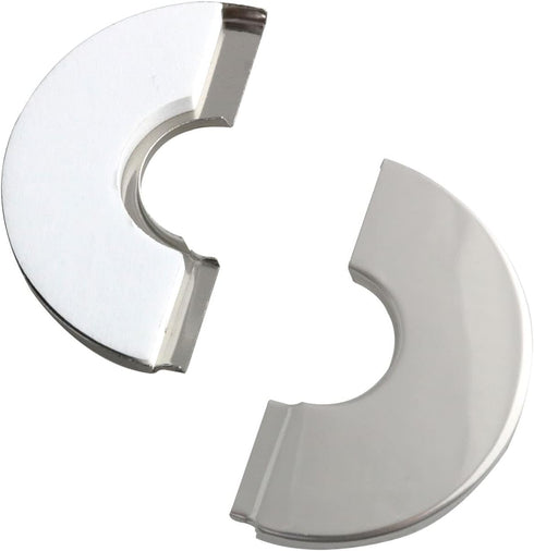 Wall Split Flange 2PCS Stainless Steel Round Escutcheon Plate Floor and Ceiling Plate Cover Split Flange for 28mm Dia Pipe 25 Type Silver...