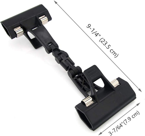 Adjustable, Foldable, and Twistable Copy Holder Clip - Easel Accessory – Double Head Painting Clip – Easel Accessory, Pack of 2 (Black)...
