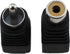 10PCS Video Connector Adaptor RCA Header Solderless Audio Header Black AV Audio Male and Female Plug 37MM/1.46Inch for Speaker Cable to RCA Adapto...
