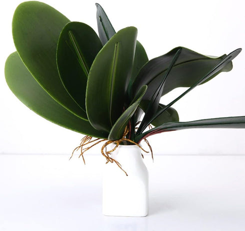 WINOMO Orchid Leaf, Artificial Orchid Plant Fake Flower Leaf Home Office Decoration...