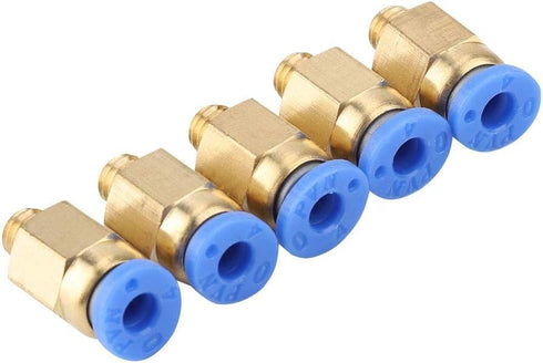 5PCS 3D Printer Accessories PC4-M6 Pneumatic Connector, Straight-through Pneumatic Joint Outer Diameter 4MM Pneumatic Joint Nylon Tube 3D Printer ...