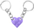 Heart Brick Keychain for Couple, Matching Assembled Heart Shape Brick Charm Keyring for Women Men Jewelry...