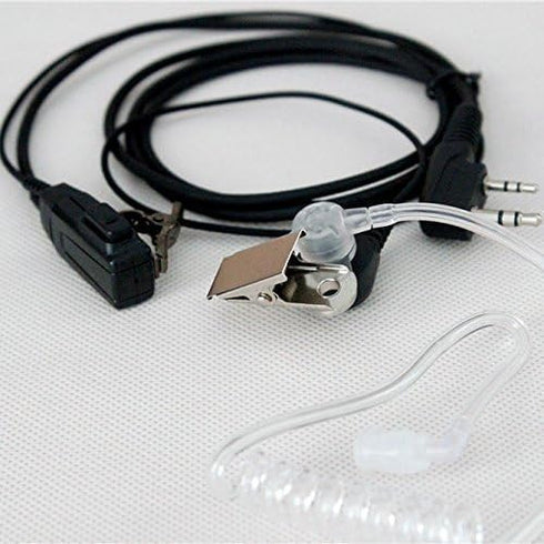 NSKI 2Pcs Air Acoustic Earpiece Headset for Two Way Radios UV-5R UV-B6 BF-888S UV-B6 UV-B5 Walkie Talkies 2-Pin Jack...