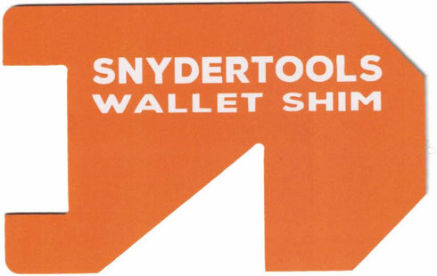Wallet Shim - Credit Card Size Tool | Cool Gadgets for Men and Women: PVC Wallet Card - Orange...