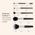 Travel Makeup Brush Set 5 Pcs| Essential Face & Eye Makeup Brush Set | Portable Makeup Brush Set for Travel | Makeup Pouch & Brush Cover Included...