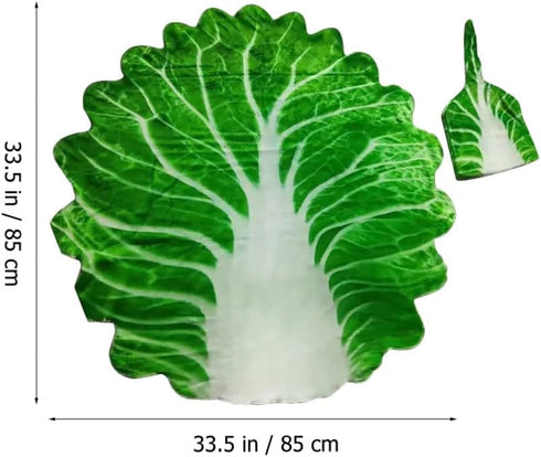 Toddmomy Baby Swaddle Blanket Cabbage Photo Blankets with Hat Infant Swaddle Wrap Unisex Blankets Memory Photography Background Props for Newborn ...