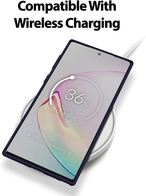 GOOSPERY Liquid Silicone Case for Galaxy Note 10 (2019) Silky-Soft Touch Full Body Protection Shockproof Cover Case with Soft Microfiber Lining - ...