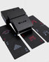 Luxury Plastic Playing Cards Waterproof Matte Black - Durable and Travel-Friendly with Hard Protective Case, Modern Minimalist Design, Professiona...