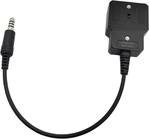 General Aviation Headset Adapter to Helicopter,Stereo Mono Switch,Adapt GA Headphone to Helicopter,7.0mm Civilian Wired U174U Plug?Military Wiring...