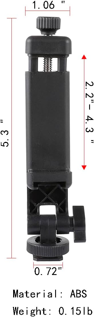Multifunctional Universal Cell Phone Tripod Mount Adapter 360 Rotation Camera Hot Shoe Phone Holder Compatible with Canon Nikon Sony DSLR......