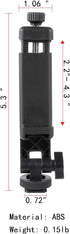 Multifunctional Universal Cell Phone Tripod Mount Adapter 360 Rotation Camera Hot Shoe Phone Holder Compatible with Canon Nikon Sony DSLR......