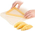 FOYARA Large Size Cream Horn Molds, Lady Lock Forms Set of 6 Stainless Steel Cannoli Tubes & 1Pc Plastic Croissant Cutter Bread Line Mould...