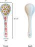 heart & home Ceramic Spoon Set of 6, Ceramic Serving Spoons, Ceramic Spoon for Soup, Colorful Deep Round Soup Spoons, 6.5'' Inches...