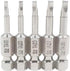 5 Pcs 50mm 1/4 Hex Shank Magnetic Triangle Head Screwdriver Bit Set S2 Steel Screwdriver Bits Triangle Drill Bit...