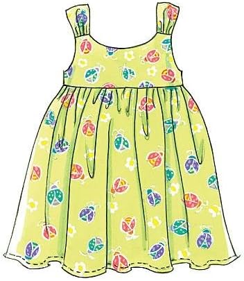 McCall's Patterns M6017 Toddlers'/Children's Tops, Dresses, Shorts and Pants, Size CF (4-5-6)...