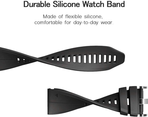 ANCOOL for Garmin Fenix 5X/7X/6X Watch Band Quickfit 26mm Watch Bands Compatible with Fenix 6X Pro/5X Plus/7X Pro/8 51mm(Black)...