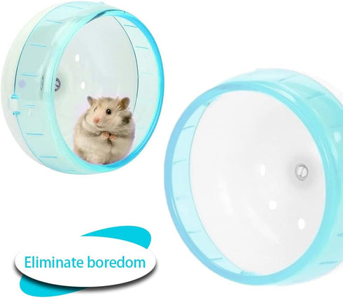 Silent Hamster Wheel Small Silent Hamster Wheel Non-Slip Pets Running Sports Exercise Wheel for Small Animal Hamster 4.7In in Diameter...