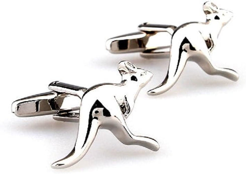 Kangaroo Australia Australian Pair Cufflinks in a Presentation Gift Box & Polishing Cloth...
