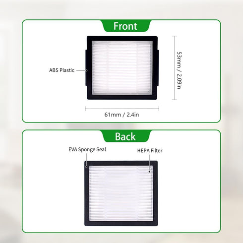 Neutop Filter Compatible with iRobot Roomba Combo j7+, Combo j9+ Self-Empty Robot Vacuum & Mop Replacement Parts, High-Effiency HEPA, 6-Pack....