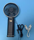 Handheld Fan - Portable Fan 5200mAh, Metal Handle Mini Hand Held Fan Foldable, USB Rechargeable Personal Fan Power Bank, 6 Speeds Quiet Handheld F...