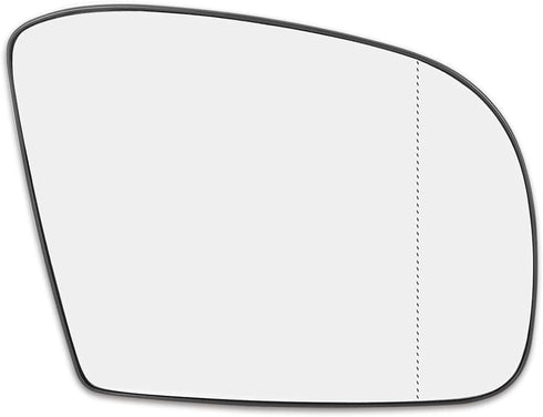 X AUTOHAUX Mirror Glass Heated with Backing Plate Passenger Side Right Side Rear View Mirror Glass for Mercedes-Benz GL320 GL450...