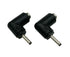 DC Barrel Power Jack Charging Cable Connector, 90 Degree Angle DC5.5 x 2.1 Female to 3.0 x 1.1 Male Adapter, Used for Notebook Computers, Tablet C...
