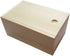 Wooden Unfinished Storage Box with Slide Top...