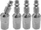Joywayus 4PCS 1/4" NPT Female Thread Air Plug Industrial Swivel Coupler Steel Chrome Plating Construction...