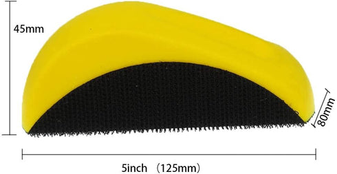 VIBRATITE 5 Inch Hook and Loop Mouse Hand Sanding Block, Ideal for Woodworking, Furniture Restoration, Home and Automotive Body,Sanding Pad Hook B...