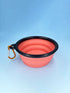 Milumia Pet Collapsible Dog Bowl Foldable Travel Cats Dogs Water Bowl with Carabiner Multicolor Medium...