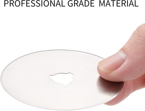60mm Rotary Cutter Blades - 10 Pack Replacement Blades - Sharper Blades Have Better Cutting Effect, Great for Sewing, Quilting Supplies, Fabric an...
