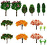 16 Pcs Miniature Fairy Garden Tree Plant Ornamentm, Mixed Model Trees 1-3 Inches, Miniature Dollhouse Pots Decor Moss Bonsai Micro Landscape DIY C...