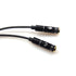 REXUS Black 3.5mm Y Splitter Stereo Audio Cable 4-Pole Male to 2 Female for Headphone, Headset Splitter Adapter Extension Aux Cable, Compatible Mo...