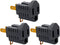 (3 Pack) 3-Prong to 2-Prong Adapter Grounding Converter Polarized 3 Pin to 2 Pin Power for wall Outlets Plugs, Grey...